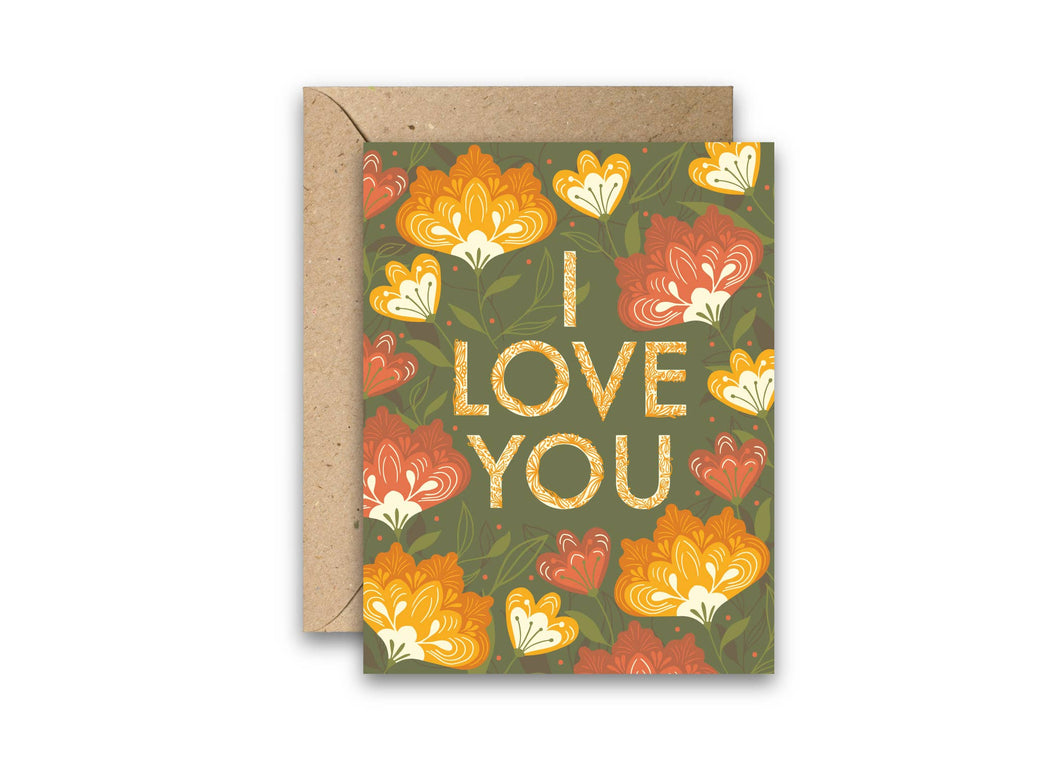 Amicreative - Flower Love Greeting Card