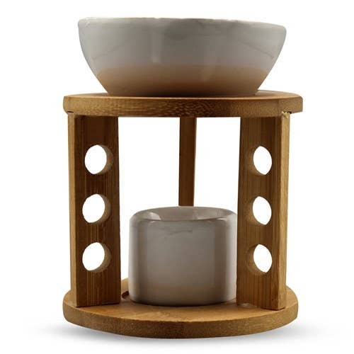 Green Tree Candle - Modern Design Aromaburner 11x14 Cm