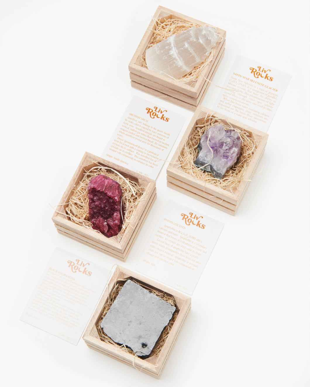 Liv Rocks - Boxed Crystals + Minerals with Gift Card + Crate