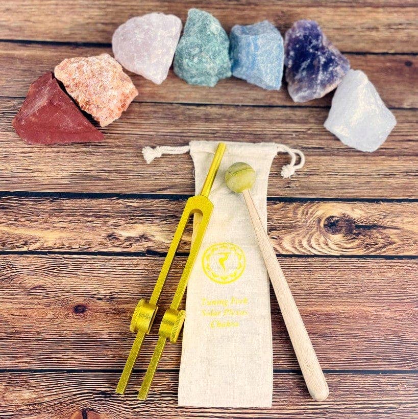 Rock Paradise - Chakra Tuning Fork Set with Mallet and Pouch