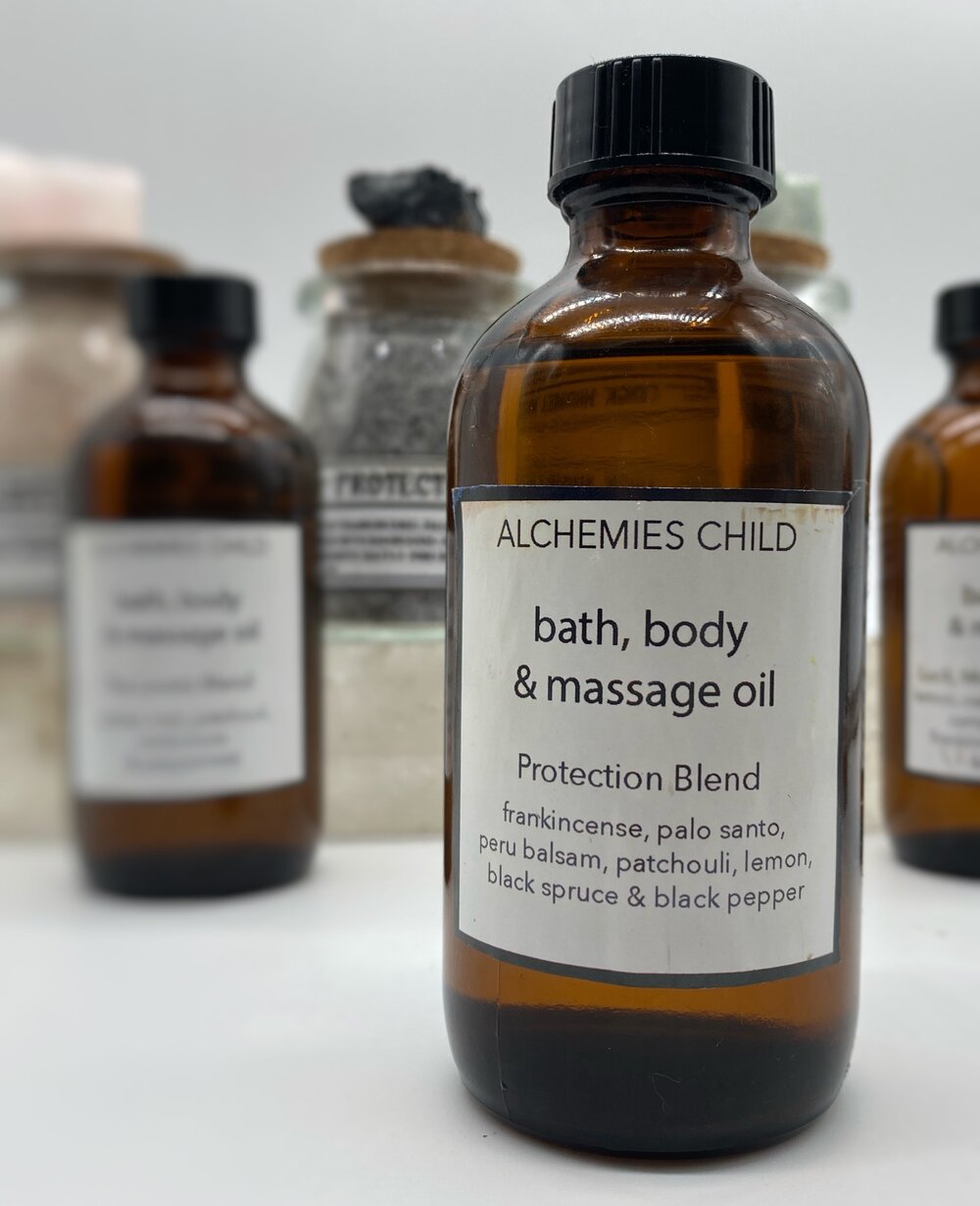 protection bath, body & massage oil