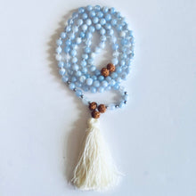 Load image into Gallery viewer, Kuratif - Clear Skies Mala - Blue Lace Agate
