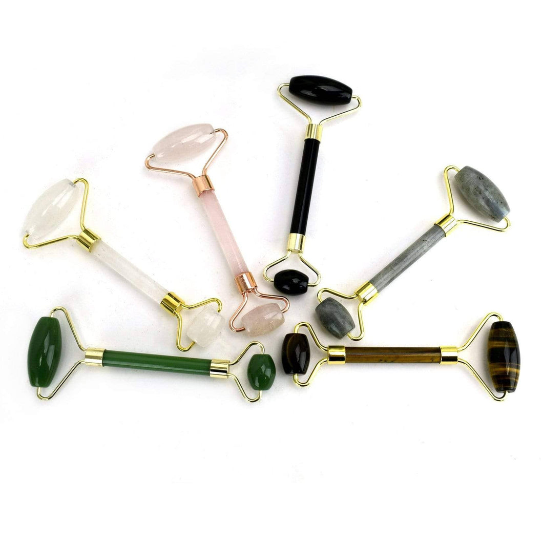 Rock Paradise - Stone Facial Rollers - Polished Natural Stone - YOU CHOOSE STONE (RK6)