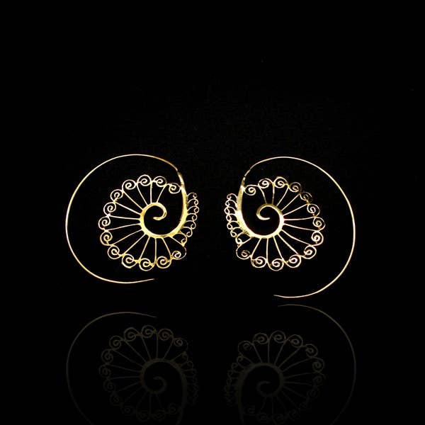 Vives de la Cortada SCP - Pendientes de Bronce Espiral Espirales -72-