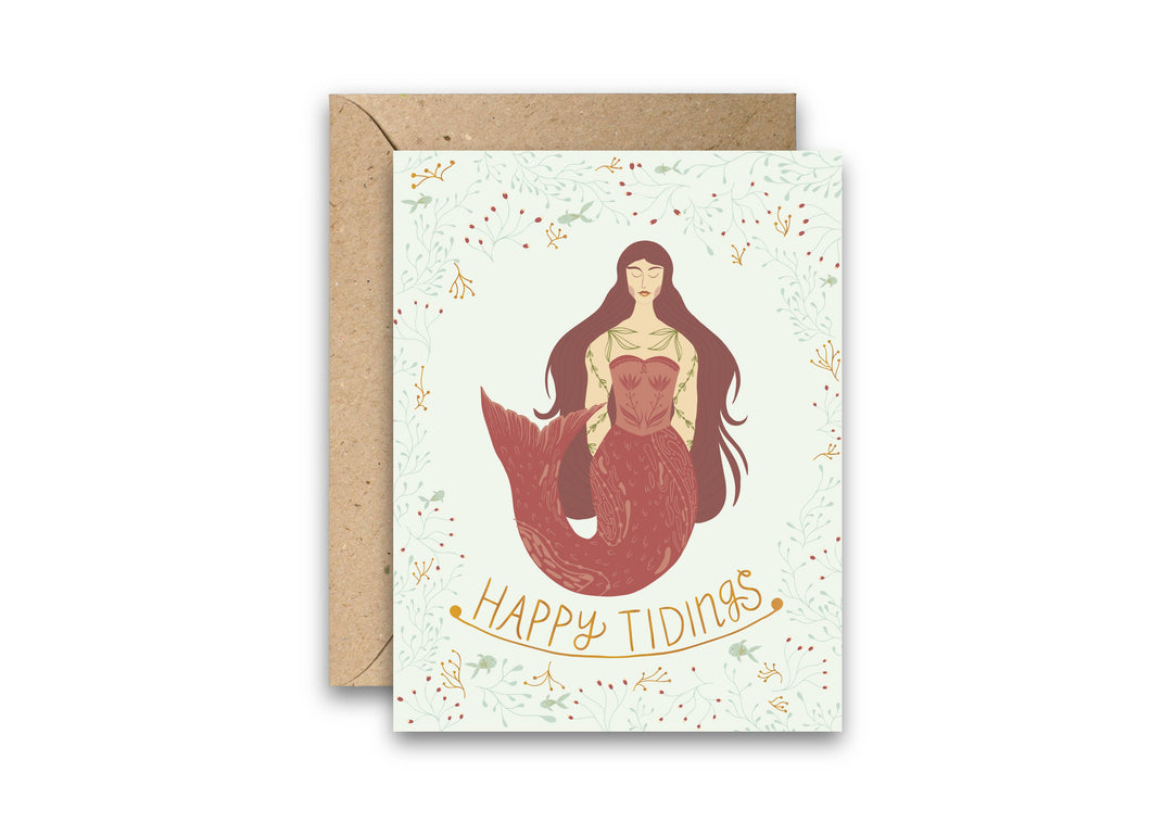 Amicreative - Calm Seas Gold Foil Greeting Card