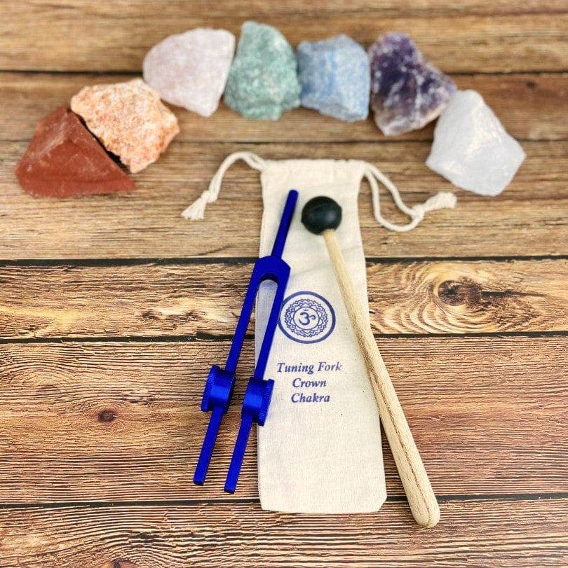 Rock Paradise - Chakra Tuning Fork Set with Mallet and Pouch