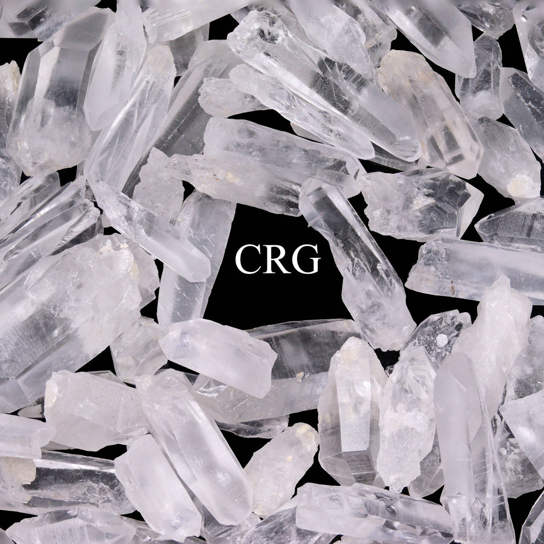 Crystal River Gems LLC - 1 LB. LOT - Lemurian Quartz Points / Mixed Sizes