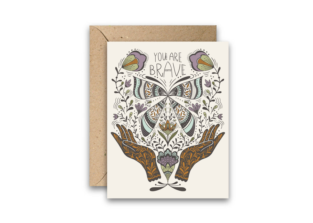 Amicreative - You Are Brave Greeting Card
