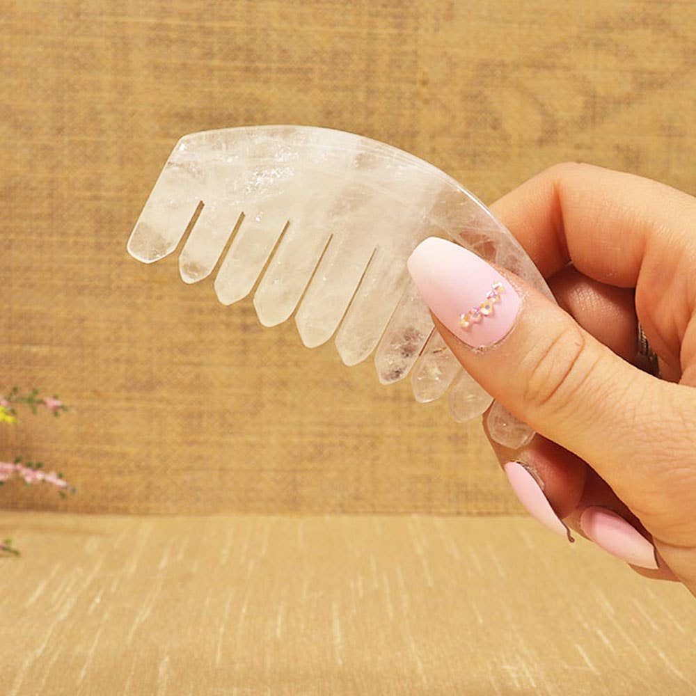 Natures Artifacts Inc - Energy Comb Small - Clear Quartz | Crystal Combs