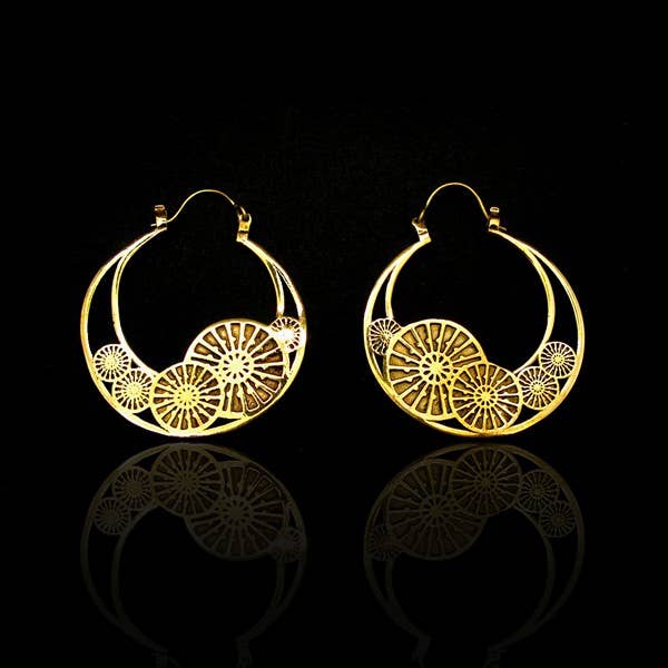 Vives de la Cortada SCP - Pendientes de Bronce Circulares -6-