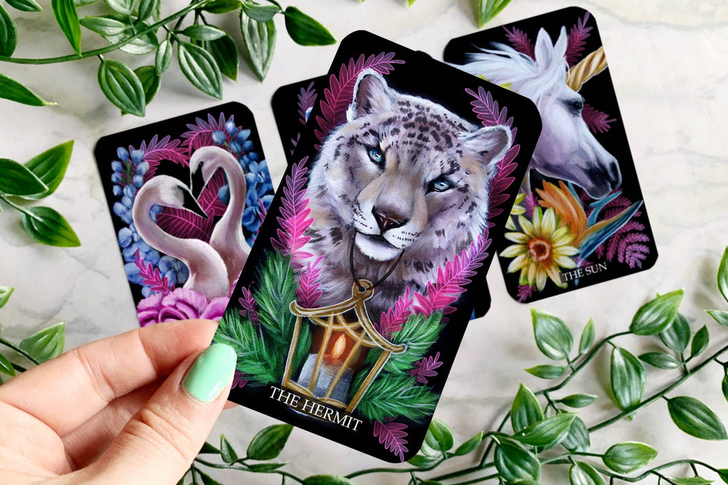 Joyseeker Tarot - Shadowseeker Tarot Card Deck | Dark Animals, Flowers & Ferns