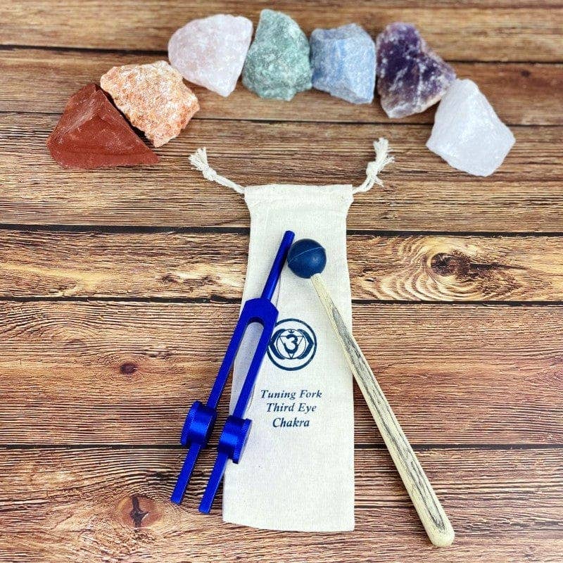 Rock Paradise - Chakra Tuning Fork Set with Mallet and Pouch