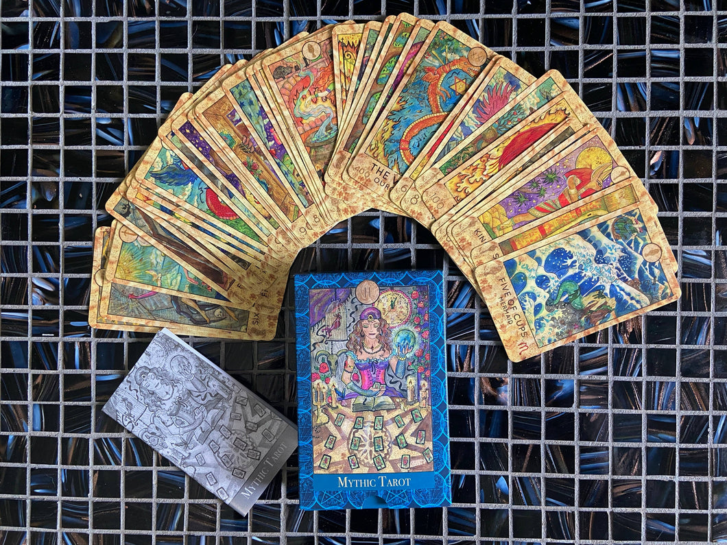 Vieux Monde Express - Mythic Tarot Deck & Guide | Full Size Tarot Cards | 78 Cards